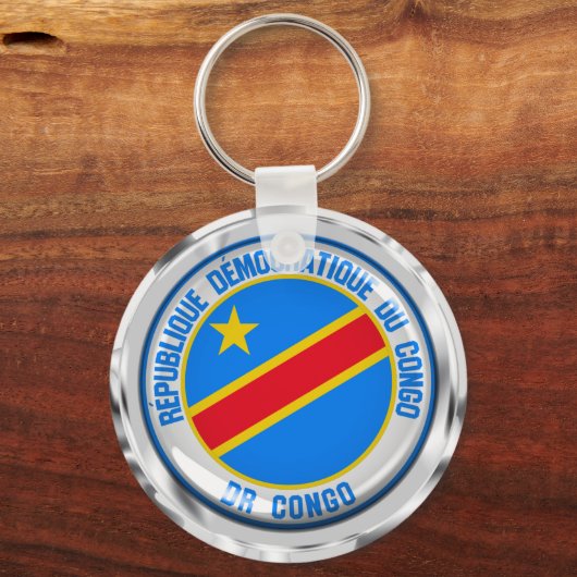 Porte-clés Emblème Rond Congo (Recto)