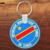 Porte-clés Emblème Rond Congo (Recto)