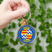 Porte-clés Emblème rond de Badalona (Main)