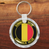 Porte-clés Emblème rond de Belgique (Recto)