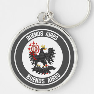 Porte-clés Emblème rond de Buenos Aires