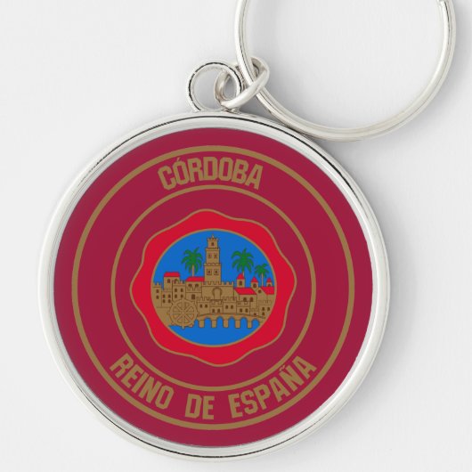 Porte-clés Emblème rond de Córdoba (Devant)