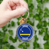 Porte-clés Emblème rond de Curaçao (Main)