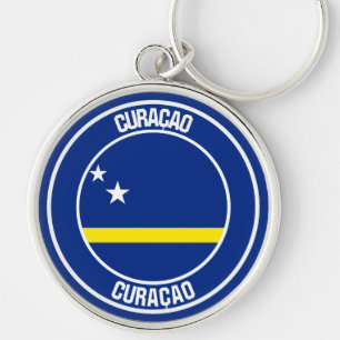 Porte-clés Emblème rond de Curaçao