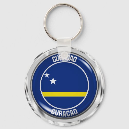 Porte-clés Emblème rond de Curaçao (Recto)