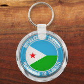 Porte-clés Emblème rond de Djibouti (Recto)