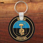 Porte-clés Emblème rond de Donetsk (Recto)