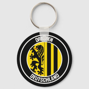 Porte-clés Emblème rond de Dresde