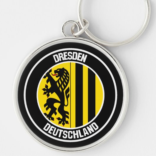 Porte-clés Emblème rond de Dresde (Devant)