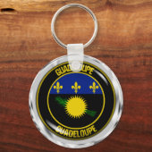 Porte-clés Emblème rond de Guadeloupe (Recto)