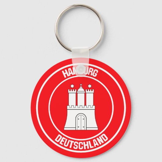 Porte-clés Emblème rond de Hambourg (Recto)