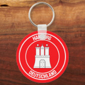 Porte-clés Emblème rond de Hambourg (Recto)