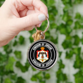 Porte-clés Emblème rond de Jordanie (Main)