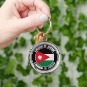 Porte-clés Emblème rond de Jordanie (Main)