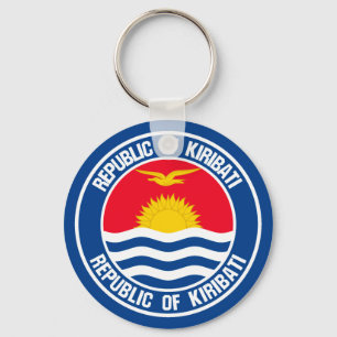 Porte-clés Emblème rond de Kiribati