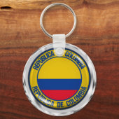 Porte-clés Emblème rond de la Colombie (Recto)