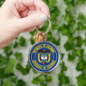 Porte-clés Emblème rond de la Colombie (Main)