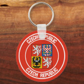 Porte-clés Emblème rond de la République tchèque (Recto)