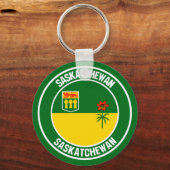 Porte-clés Emblème rond de la Saskatchewan (Recto)