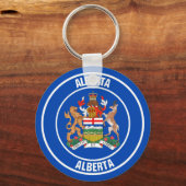 Porte-clés Emblème rond de l'Alberta (Recto)