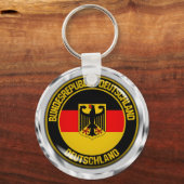 Porte-clés Emblème rond de l'Allemagne (Recto)