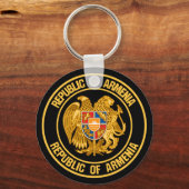 Porte-clés Emblème rond de l'Arménie (Recto)