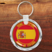 Porte-clés Emblème rond de l'Espagne (Recto)