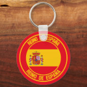 Porte-clés Emblème rond de l'Espagne (Recto)