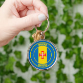 Porte-clés Emblème rond de Madère (Main)