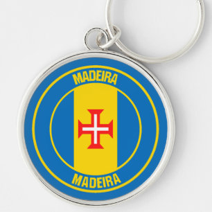 Porte-clés Emblème rond de Madère
