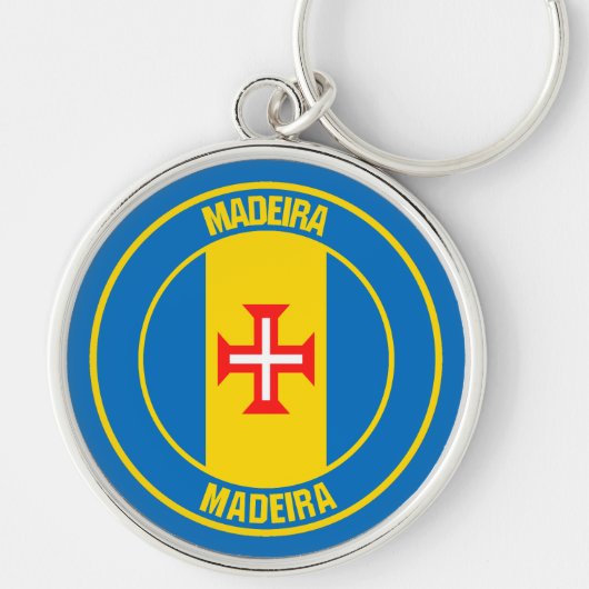 Porte-clés Emblème rond de Madère (Devant)