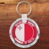 Porte-clés Emblème rond de Malte (Recto)