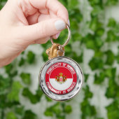 Porte-clés Emblème rond de Monaco (Main)