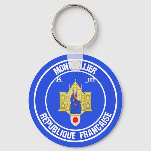 Porte-clés Emblème rond de Montpellier (Recto)