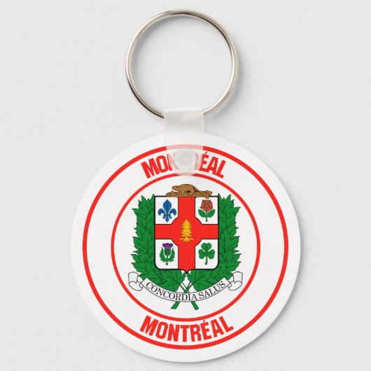 Porte-clés Emblème rond de Montréal (Recto)