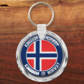 Porte-clés Emblème rond de Norvège (Recto)