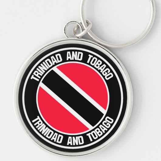 Porte-clés Emblème rond de Trinité-et-Tobago (Devant)