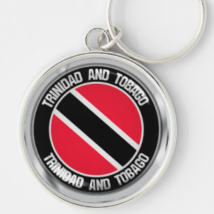 Porte-clés Emblème rond de Trinité-et-Tobago