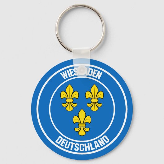 Porte-clés Emblème rond de Wiesbaden (Recto)