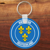 Porte-clés Emblème rond de Wiesbaden (Recto)