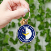 Porte-clés Emblème rond des Açores (Main)