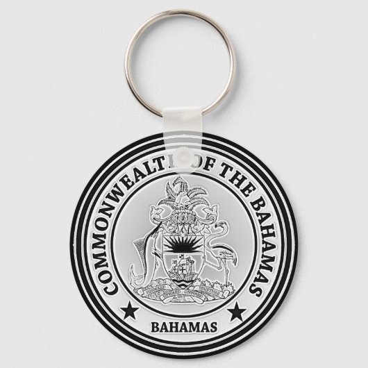 Porte-clés Emblème rond des Bahamas (Recto)