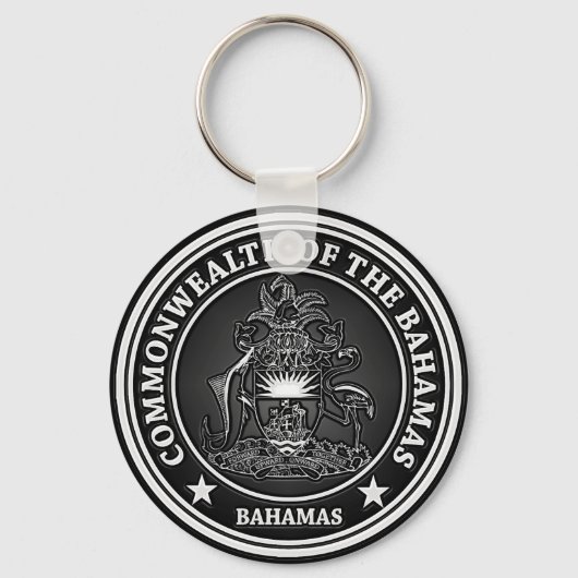Porte-clés Emblème rond des Bahamas (Recto)