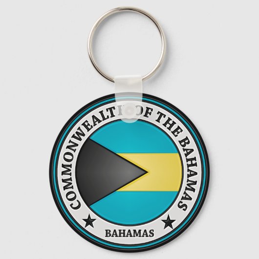 Porte-clés Emblème rond des Bahamas (Recto)