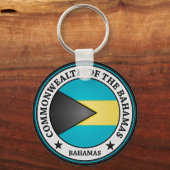 Porte-clés Emblème rond des Bahamas (Recto)