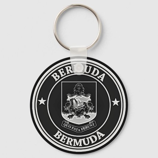 Porte-clés Emblème rond des Bermudes (Recto)