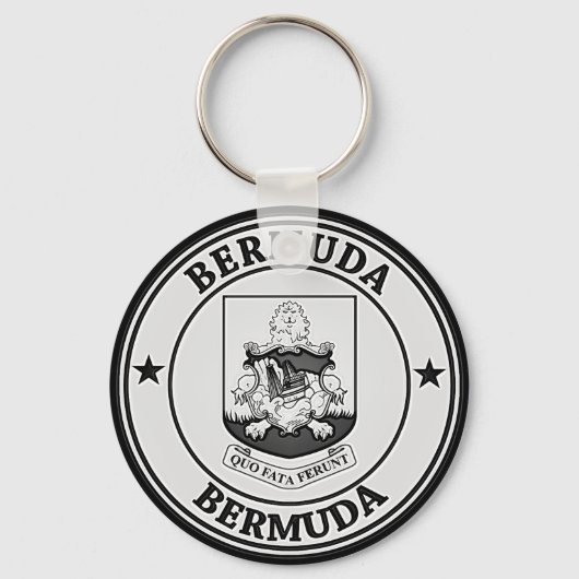 Porte-clés Emblème rond des Bermudes (Recto)