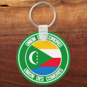 Porte-clés Emblème rond des Comores (Recto)