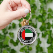Porte-clés Emblème rond des Émirats arabes unis (Main)