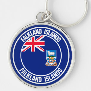 Porte-clés Emblème rond des îles Falkland